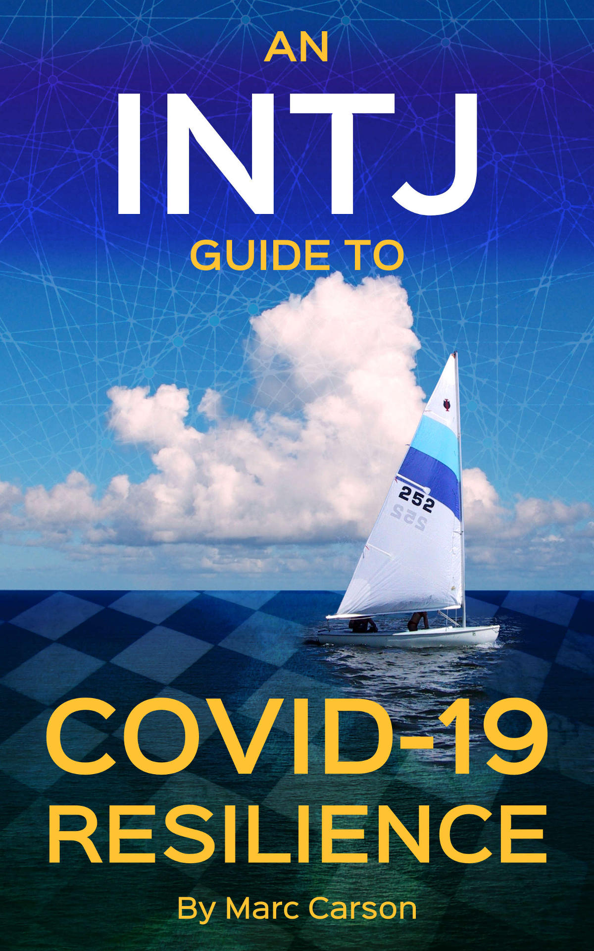 COVID-19 Guide cover showing a sailboat crossing dark waters