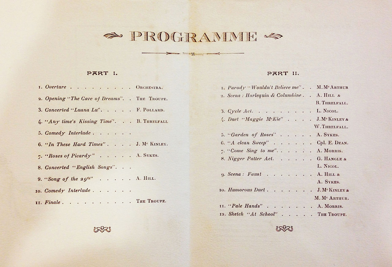 theatre program