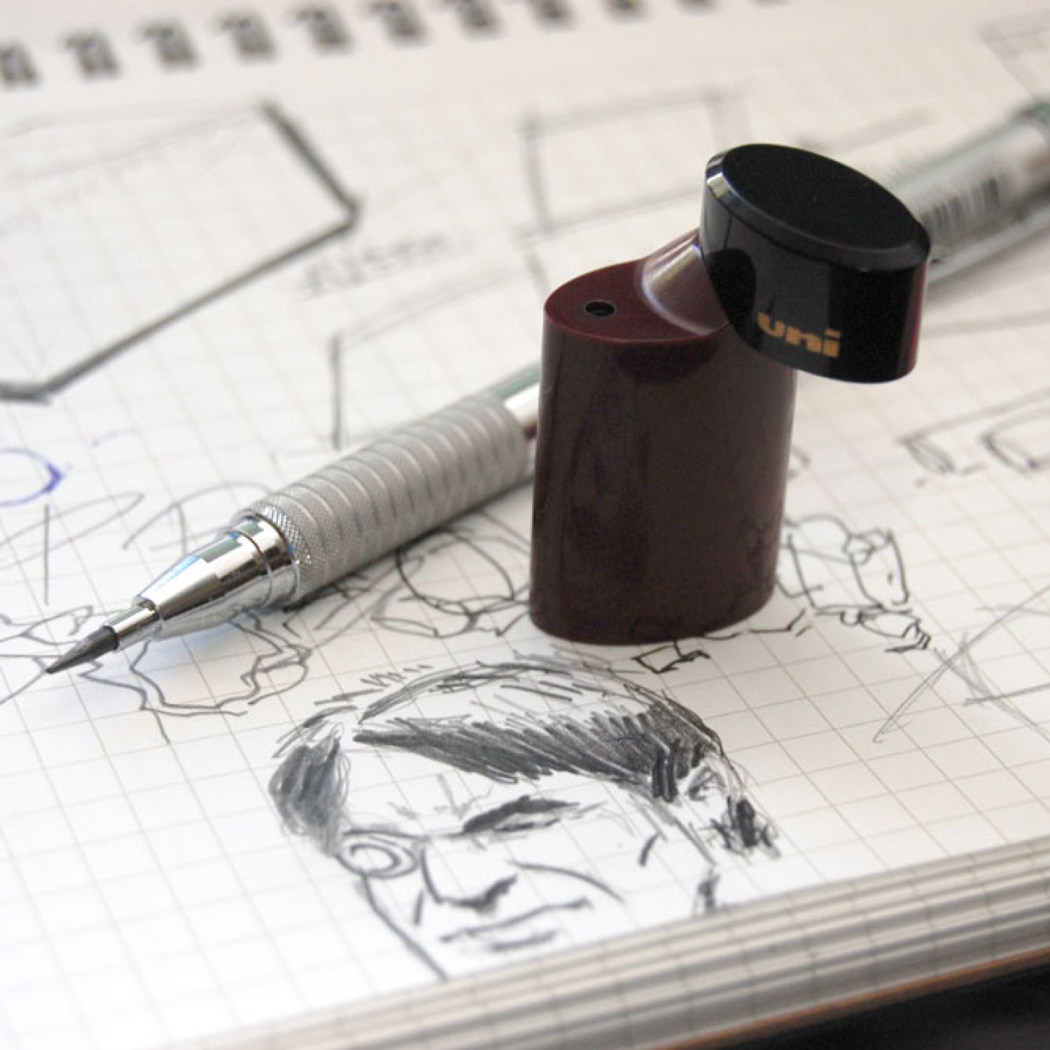 UniBall 2mm Lead Sharpener Review Art & Projects by Marc Carson